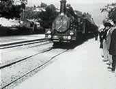 Tren llegando a la estación. Lumière