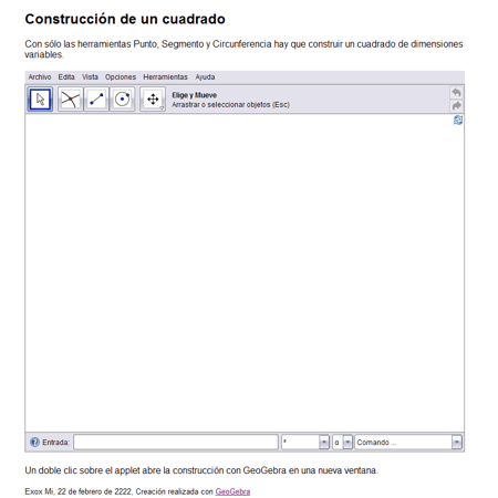 Construccin: Construccin de un cuadrado