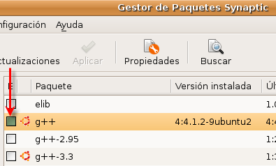 Instalación g++